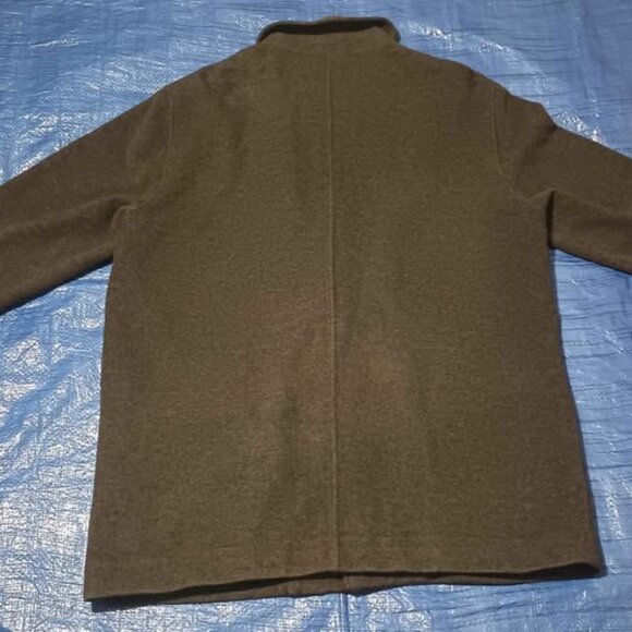 Eddie Bauer Wool Cashmere Blend Business Casual Coat Men's Large Gray - Picture 9 of 10